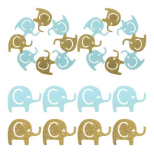 3Pcs Cute Elephant Baby Shower Paper -Blue Scatter