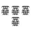 24Pcs Black Plastic Spark Plug Wire Separators Car Engine Organizers 6