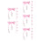 25Pièces Clips Mitaines Bébé Nylon Rose Avec Maintien Cou 6