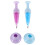 8Pièces Art Plastique Assorti Forme De Vase Transparent 1