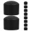 20Pcs Black Plastic Foosball Rod Covers Durable Table Soccer End Caps 3