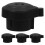 4Pcs Universal Pressure Cooker Valve Replacement Black Plastic Parts 10