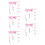 25Pièces Clips Mitaines Bébé Nylon Rose Avec Maintien Cou 4