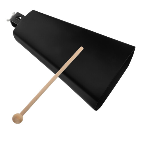 1Ensemble Cloche Fer Noir Musicale Pour Batterie Et Usage Polyvalent