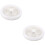2Pcs Bladeless Ceiling Fan with Dimmable LED Light for Home Use White 8