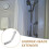 Silver Stainless Steel Bath Shower Extension Arm Adjustable 8