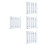4Sets Multipurpose Steel Hexagon Socket Wrench Set Silver Repair Tool 10