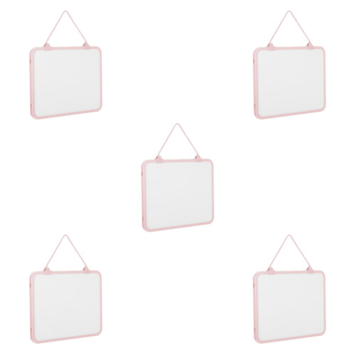5Pièces Tableau Effaçable Murale Rose Avec Surface Magnétique Portable 2