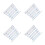 4Sets Multipurpose Steel Hexagon Socket Wrench Set Silver Repair Tool 5