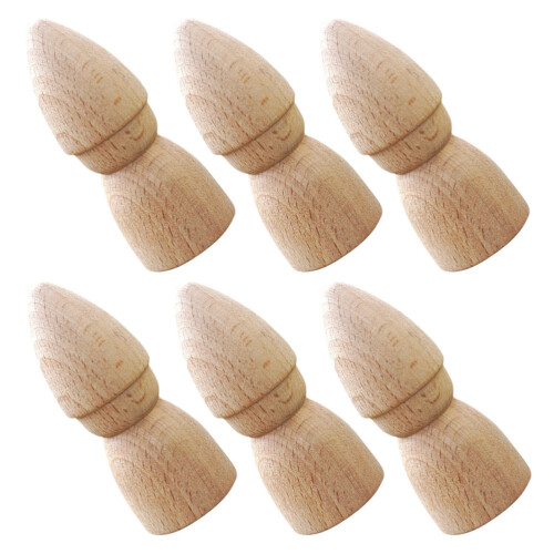 12Pièces Figurines En Bois Non Pour Enfants 2