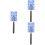 3Pcs Durable Sky-Blue ABS Grabber Tool Rod for Car Parking Payments 8