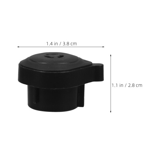 4Pcs Universal Pressure Cooker Valve Replacement Black Plastic Parts 1