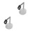 2Pièces Pieds Table Projecteur Aluminium Rotatif Installation Simple 6