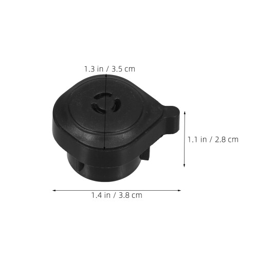 4Pcs Universal Pressure Cooker Valve Replacement Black Plastic Parts 2