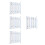 4Sets Multipurpose Steel Hexagon Socket Wrench Set Silver Repair Tool 8