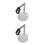 2Pièces Pieds Table Projecteur Aluminium Rotatif Installation Simple 4