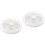 2Pcs Bladeless Ceiling Fan with Dimmable LED Light for Home Use White 6