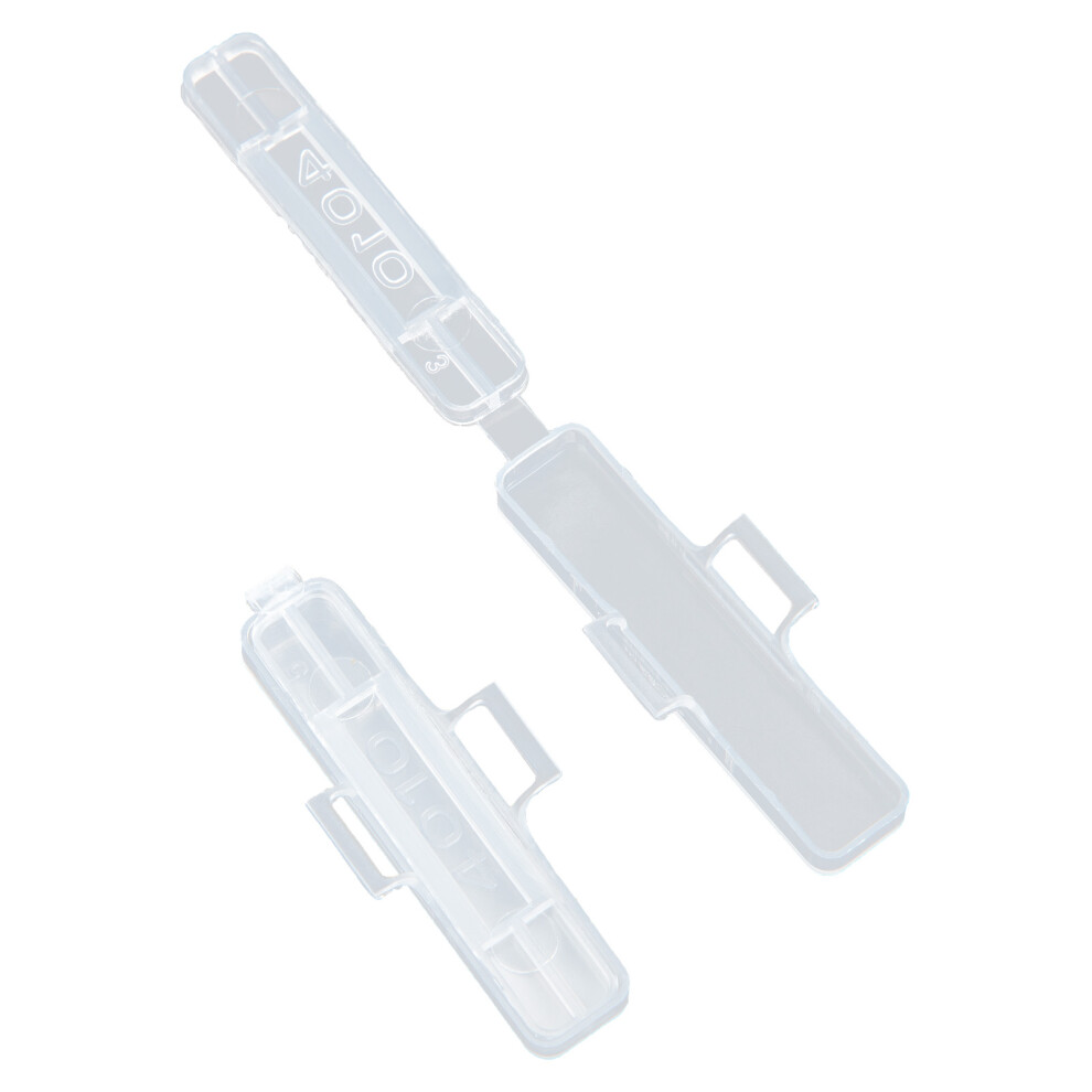 300Pcs Transparent Cable Tags Case Flexible Wire Label Box 3633830452526
