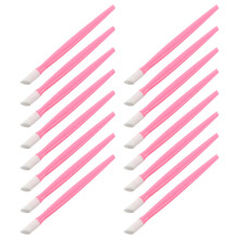 100Pièces Outils Nail Art Exfoliant Poussoir Cuticules Rose