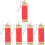 5Pcs Red Blank Painting Scrolls Durable Wood Frame Chinese Calligraphy 5