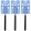 3Pcs Durable Sky-Blue ABS Grabber Tool Rod for Car Parking Payments 6