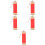 5Pcs Red Blank Painting Scrolls Durable Wood Frame Chinese Calligraphy 7