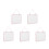 5Pièces Tableau Effaçable Murale Rose Avec Surface Magnétique Portable 5