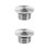 2Pièces Capuchon Réservoir Argent Cnc Aluminium Design Unique 6
