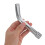 Silver Stainless Steel Bath Shower Extension Arm Adjustable 4