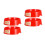4Pièces Socle Extincteur Rouge Luminescent Compact Maison 7