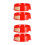 4Pièces Socle Extincteur Rouge Luminescent Compact Maison 10