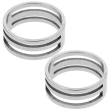 10Pièces Outils Anneaux Sauts Circulaires Acier Durable Pour Artisanat