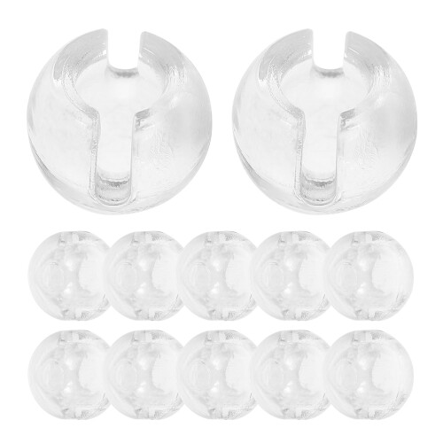 100Pièces Stopper Perles Transparent Pom Pour Stores 1