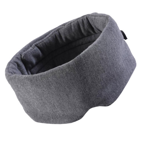 2Pcs Grey Cotton Sleeping Eye Mask Breathable Light Blocking Blindfold 2