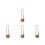4Pcs Portable Brown Coffee Cup Sleeves Plush Handle Reusable Sleeve 5