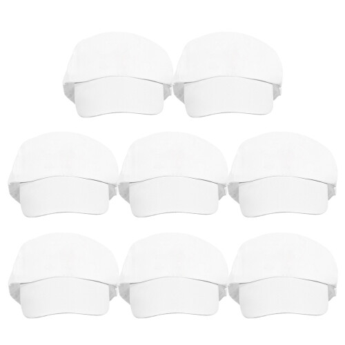 24Pièces Casquettes Blanches Enfants Coton, Simples Pour DIY 1