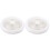 2Pcs Bladeless Ceiling Fan with Dimmable LED Light for Home Use White 4