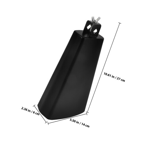 1Ensemble Cloche Fer Noir Musicale Pour Batterie Et Usage Polyvalent 1