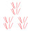 6Pièces Racks Silicone Rouge Support Refroidissement 8