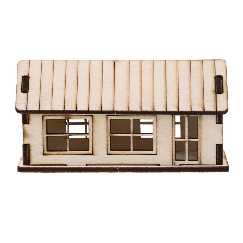 2Pièces Maison Bois Kit Éducatif Puzzle Pour Loisirs