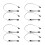 8Pièces Câbles Argb Extension Noir Plastique Pour Configuration Pièce 8