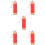 5Pcs Red Blank Painting Scrolls Durable Wood Frame Chinese Calligraphy 8