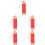 5Pcs Red Blank Painting Scrolls Durable Wood Frame Chinese Calligraphy 6