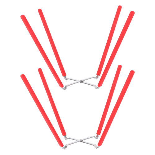 6Pièces Racks Silicone Rouge Support Refroidissement 2