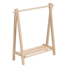 5Pièces Porte-Manteaux Miniature En Bois Pliable Beige Pour Séchage