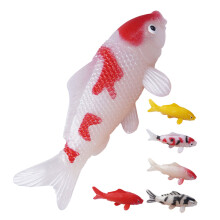 12Pcs Assorted Color PVC Tiny Plastic Fish Realistic Aquarium Decor