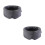 2Pcs Grey Cotton Sleeping Eye Mask Breathable Light Blocking Blindfold 6
