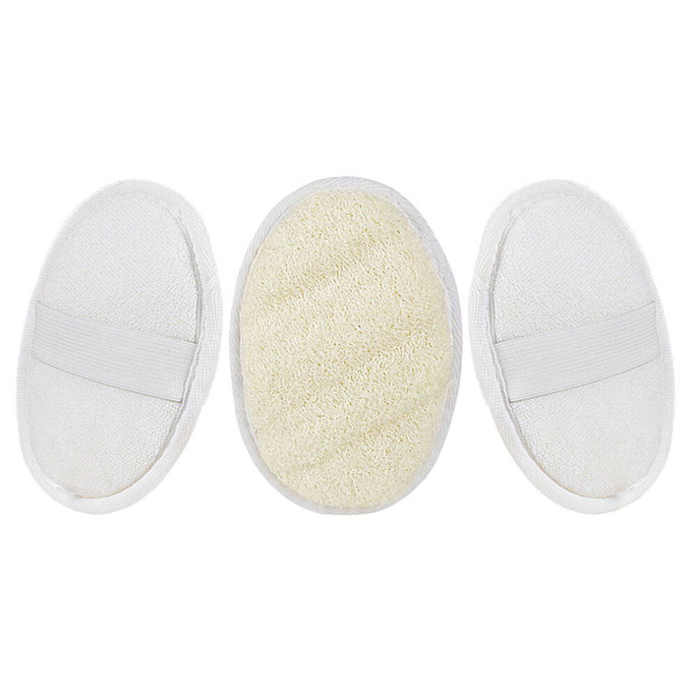 Totority White 12Pcs Exfoliating Loofah Body Scrubbers Soft Bath Shower Pads