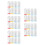 5Ensembles Clips Remplacement Boucleurs Acier 304 U-Forme Colorés 6