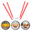 6Pièces Racks Silicone Rouge Support Refroidissement 9